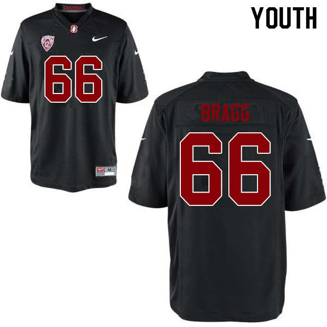 Youth #66 Branson Bragg Stanford Cardinal College Football Jerseys Sale-Black
